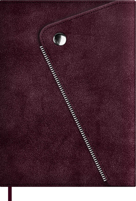 Ежедневник Escalada Спилок Делавэ / 70618 (160л, бордовый) - 