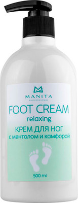 Крем для ног Manita Professional С ментолом и камфорой (500мл) -