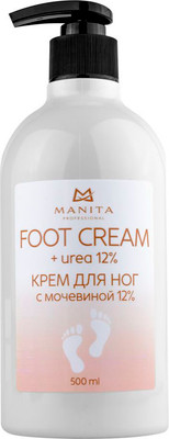Крем для ног Manita Professional С мочевиной 12% (500мл) -