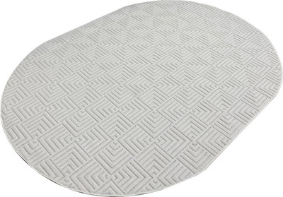 Коврик Radjab Carpet Сканди Сизаль Овал 10658A / 12980 (0.8x1.5, Krem/Krem) -