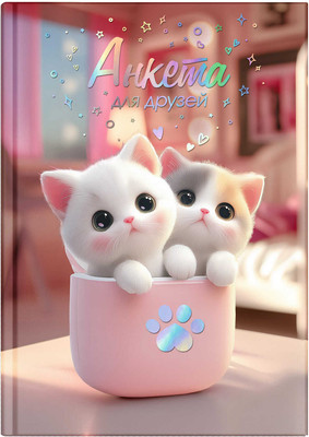 Дневничок Феникс+ Анкета для друзей. Котята в коробочке / 72289 (128л) -