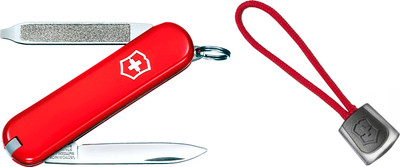 Нож туристический Victorinox Escort 0.6123 с темляком 4.1824.1 (красный) -