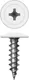 Саморез Admiral МЦП 4.2x25мм RAL 9003 белый (500шт, шоубокс) - 