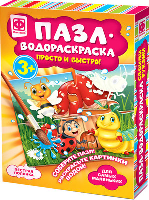 Развивающая игра Фантазер Водораскраска. Пестрая полянка / 349011 - 