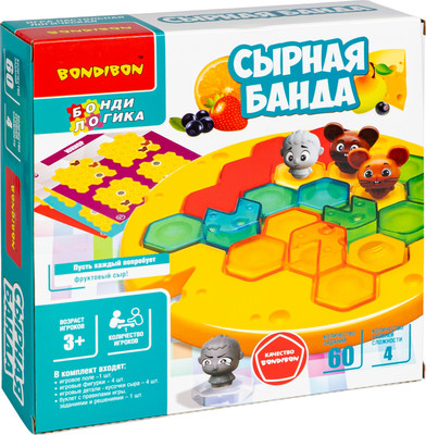 Игра-головоломка Bondibon БондиЛогика Сырная Банда / ВВ6555 -