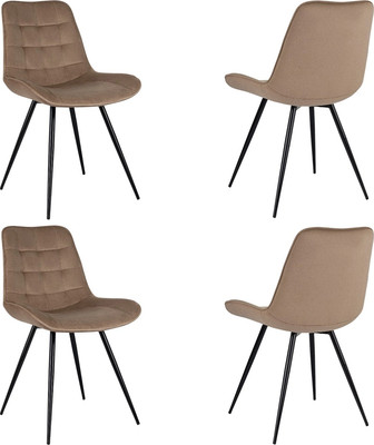 Набор стульев Бюрократ CH-K2 (4шт, светло-коричневый/Holland 65) - 