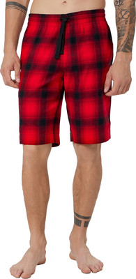 Шорты домашние Mark Formelle 531024 (р.82-182, красная клетка на черном) - 