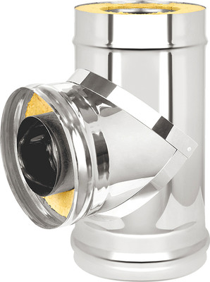 Тройник для дымохода Везувий AISI 304 0.8/430 0.5 д.115х200 -