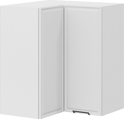 Шкаф навесной для кухни ТриЯ Белладжио 1В6УП угловой прямой (белый/фон белый) -