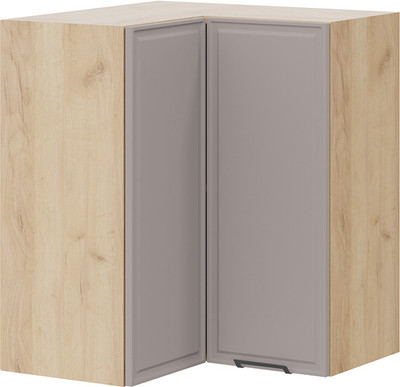 Шкаф навесной для кухни ТриЯ Белладжио 1В6УП угловой прямой (дуб крафт золотой/софт капучино) -