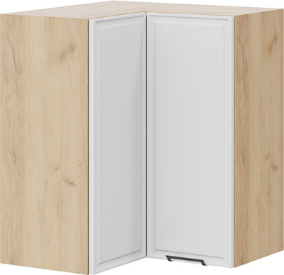 Шкаф навесной для кухни ТриЯ Белладжио 1В6УП угловой прямой  (дуб крафт золотой/фон белый) -