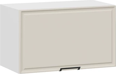 Шкаф навесной для кухни ТриЯ Белладжио 1В8Г с одной откидной дверью  (белый/софт панакота) -