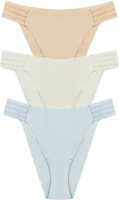 Комплект женских трусов Mark Formelle 412567-3 (р.102, светло-голубой) - 