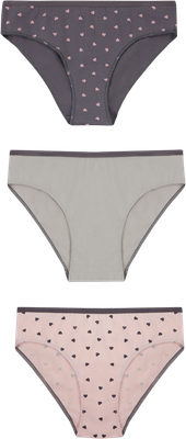 Комплект трусов детских Mark Formelle 417742-3 (р.92/98-52, сердечки на нежно-розовом) -