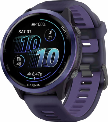 Умные часы Garmin Forerunner 570 47mm / 010-02971-02 (индиго, фиолетовый ремешок) - 