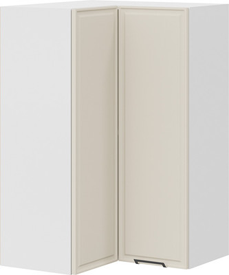 Шкаф навесной для кухни ТриЯ Белладжио 1ВВ6УП угловой прямой (белый/софт панакота) -