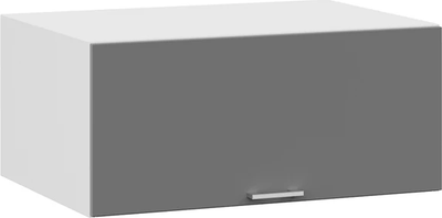 Шкаф навесной для кухни ТриЯ Габриэлла 1В8Г с одной откидной дверью (белый/титан) -