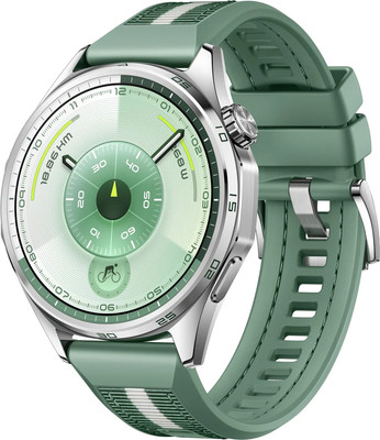 Умные часы Huawei Watch GT 6 46mm / 55020FWD (зеленый ремешок) - 