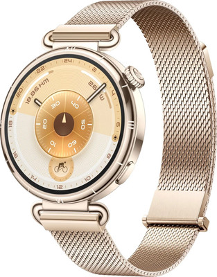 Умные часы Huawei Watch GT 6 41mm / 55020FVW (золотой миланский ремешок) - 