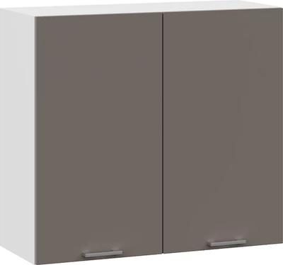 Шкаф навесной для кухни ТриЯ Габриэлла 1ВВ8 с двумя дверьми (белый/муссон) -