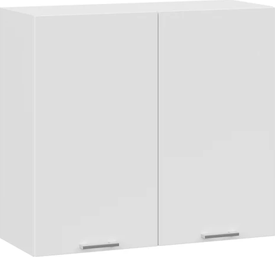 Шкаф навесной для кухни ТриЯ Габриэлла 1ВВ8 с двумя дверьми  (белый/сноу) -