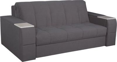 Диван DiArt Джаз 1400 с подлокотниками Бруклин (велюр Selfie grey/прав/крафт) - 