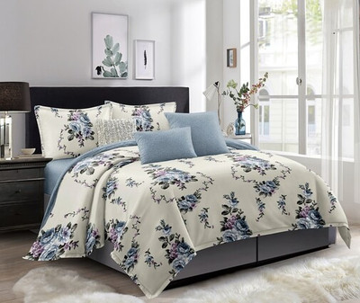 Комплект постельного белья Реноме 1.5сп Оливковая коллекция. Простыня на резинке УУ 0615 (поплин) -