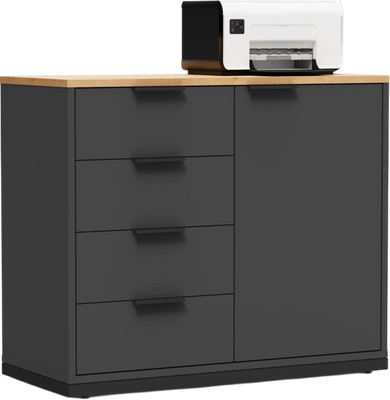 Тумба Crafto Вера 04 90x40x75 (графит дуб) -