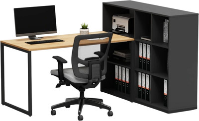 Письменный стол Crafto Тор Норма 02 178x140x111 (графит дуб) - 