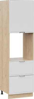 

Шкаф-пенал кухонный, Белладжио 1П6Я2 с одной дверью и двумя ящиками