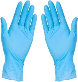 Перчатки одноразовые Nitrile Gloves ZP Classic (M, 100шт, голубой) -