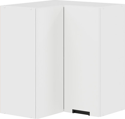 Шкаф навесной для кухни ТриЯ Гренада 1В6УП угловой прямой (белый/холст белый) -