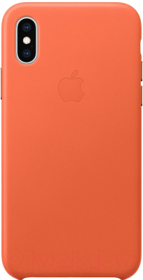 Чехол-накладка Apple Leather Case для iPhone XS Sunset / MVFQ2