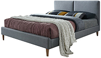 Двуспальная кровать Signal Acoma 160x200 (серый/дуб) - 