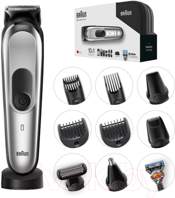 Набор для стайлинга Braun MGK7920TS с бритвой Fusion 5 ProGlide + 2 кассеты