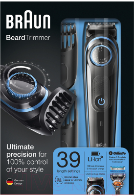Изображение товара Триммер Braun BT5040 с бритвой Gillette Fusion 5 ProGlide + 2 кассеты