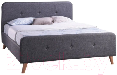 Односпальная кровать Signal Malmo 90x200 (серый/дуб)