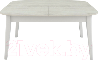 Обеденный стол Васанти Плюс Дорн ДН-01 (древесина белая/белый)