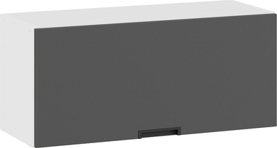 Шкаф навесной для кухни ТриЯ Гренада 1В8Г с одной откидной дверью (белый/холст вулкан) -