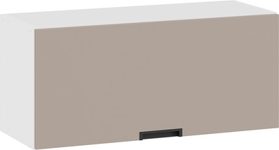 Шкаф навесной для кухни ТриЯ Гренада 1В8Г с одной откидной дверью (белый/холст латте) -