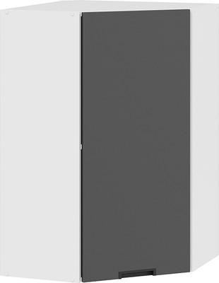 Шкаф навесной для кухни ТриЯ Гренада 1ВВ6У угловой (белый/холст вулкан) -