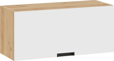 Шкаф навесной для кухни ТриЯ Гренада 1В8Г с одной откидной дверью (дуб крафт золотой/холст белый) -