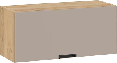 Шкаф навесной для кухни ТриЯ Гренада 1В8Г с одной откидной дверью (дуб крафт золотой/холст латте) -