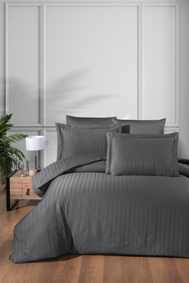 Комплект постельного белья DO&CO 2сп Delux / 12214 (антрацит) -