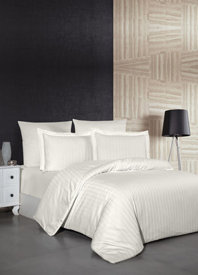 Комплект постельного белья DO&CO 2сп Delux / 12214 (кремовый) -