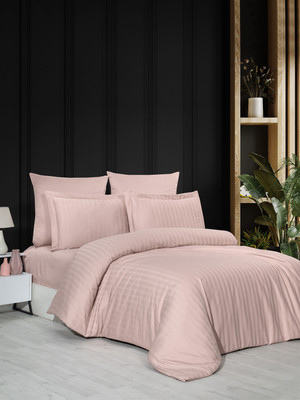 Комплект постельного белья DO&CO 2сп Delux / 12214 (пудровый) -