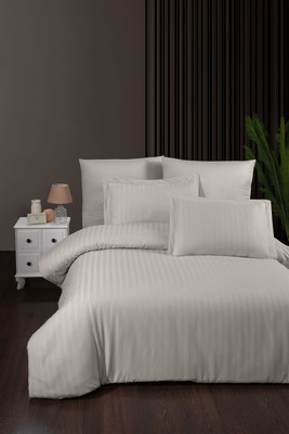 Комплект постельного белья DO&CO Семейный Delux / 12215 (бежевый) -