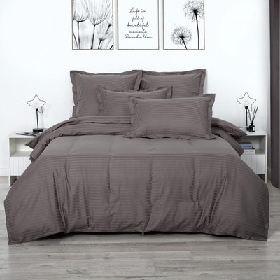 

Комплект постельного белья, Пепельный полоса 869/1