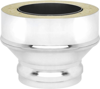 Переходник для дымохода Везувий Сэндвич AISI 304 0.8/430 0.5 д.150х220 (ММ) -