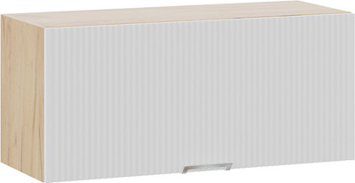 Шкаф под вытяжку ТриЯ Кимберли 1В8Г с одной откидной дверью (дуб крафт золотой/сноу) -